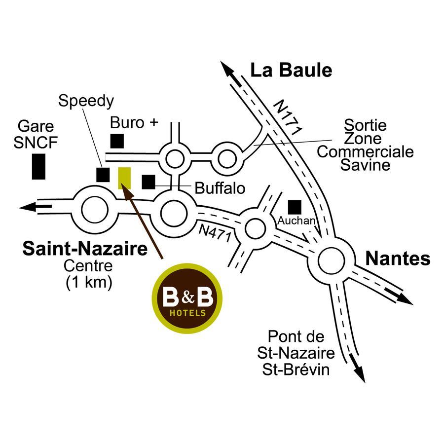 B&B Hotel Saint-Nazaire Trignac Εξωτερικό φωτογραφία